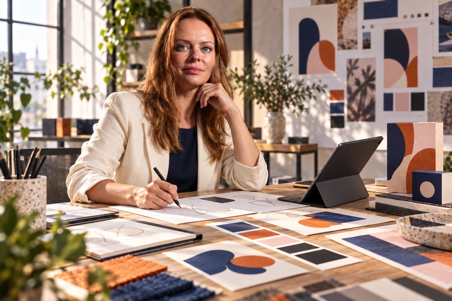 Elena Oanca sviluppa un’identità visiva tra segni, colori, carte e applicazioni.